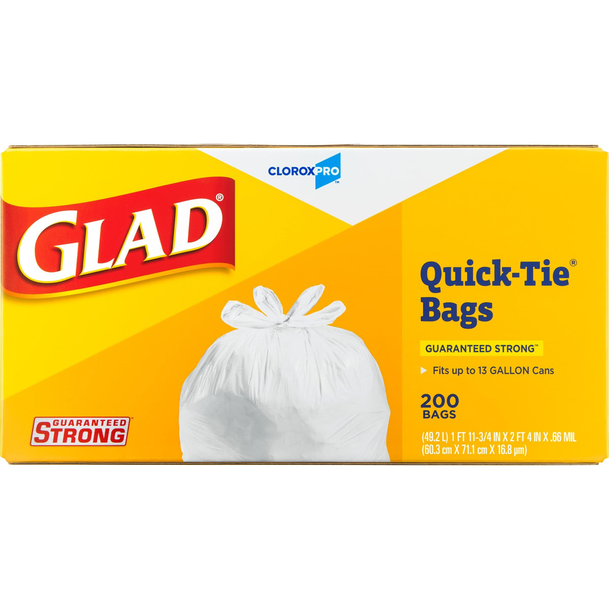 13 Gallon Tall Kitchen Trash Bags, 200 Count M370744
