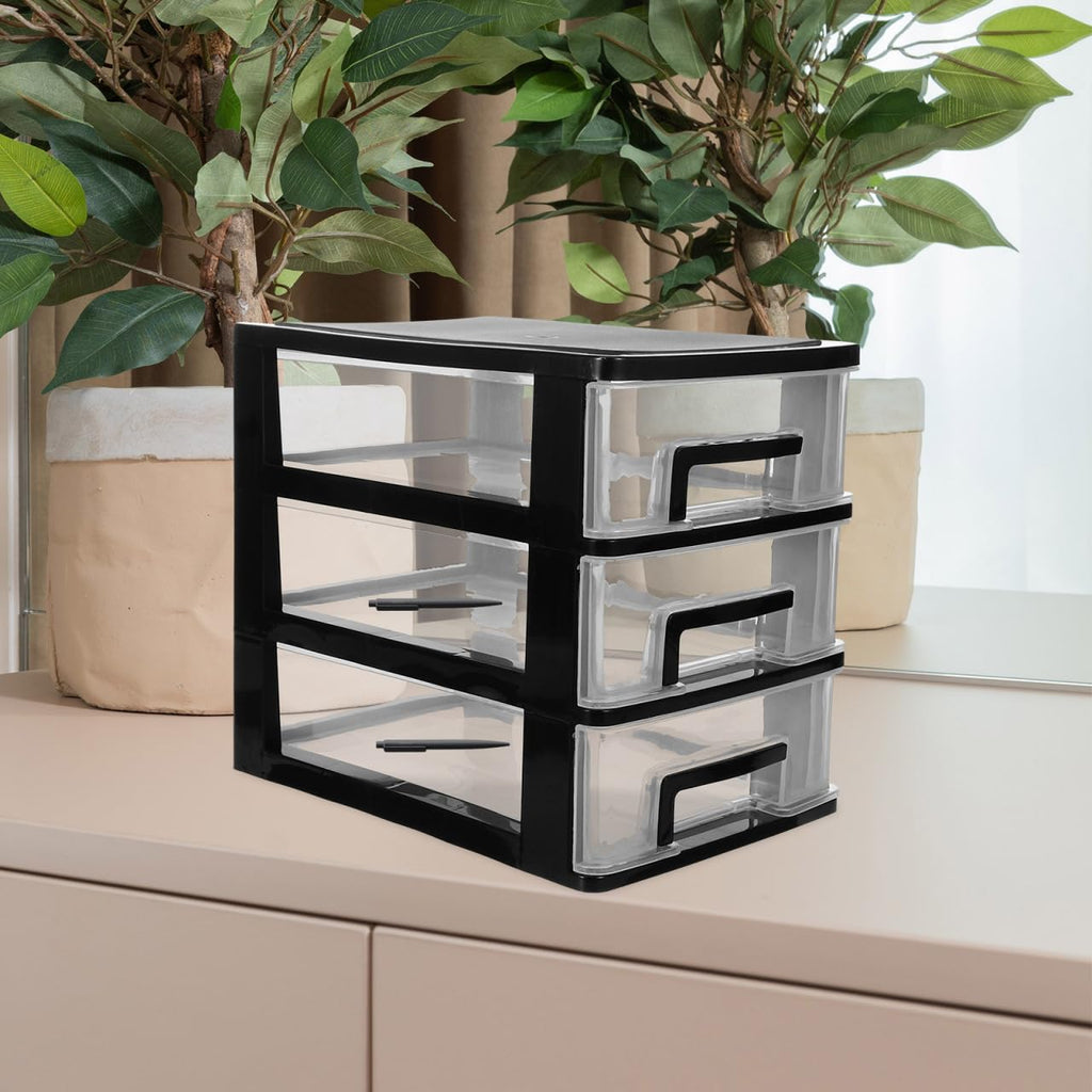 3 Drawer Plastic Desk Organizer B835885