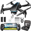1080P HD Foldable Drone with Camera, 2 Batteries, Carrying Case C161