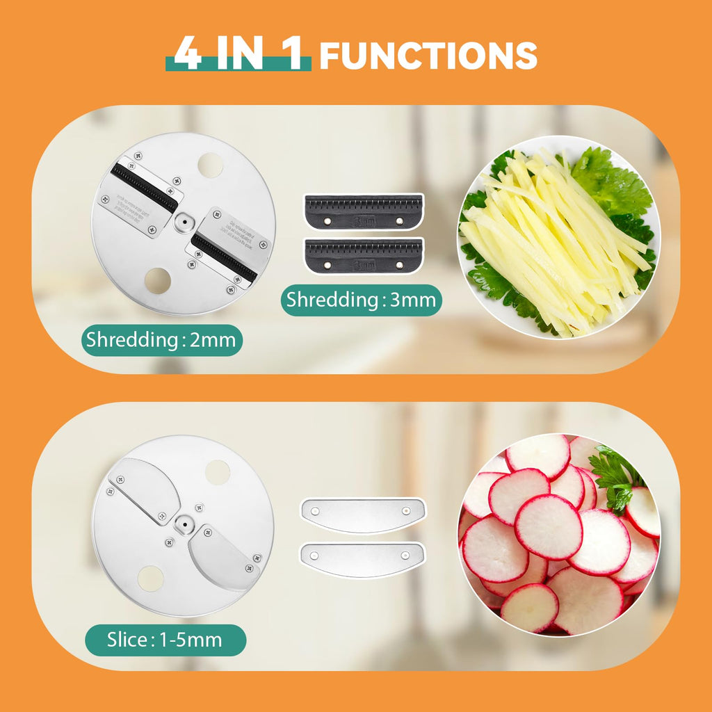 4 in 1 Electric Vegetable Chopper Dicer Slicer G48467