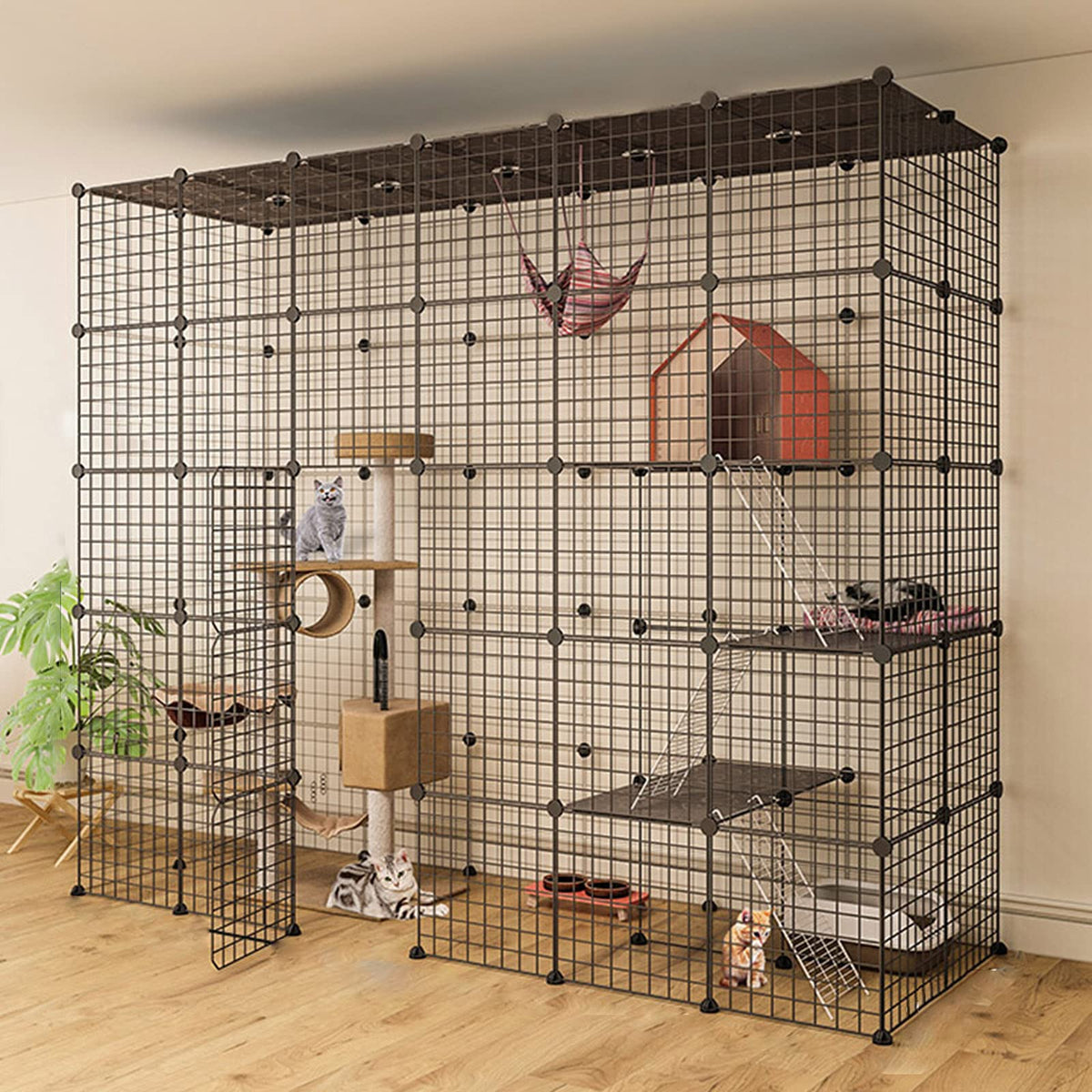 Metal Wire Small Animal Cage 219 * 75 * 182cm I156808