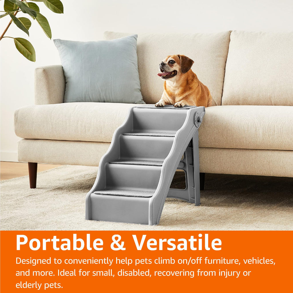 Foldable Non-Slip Pet Stairs Grey J687