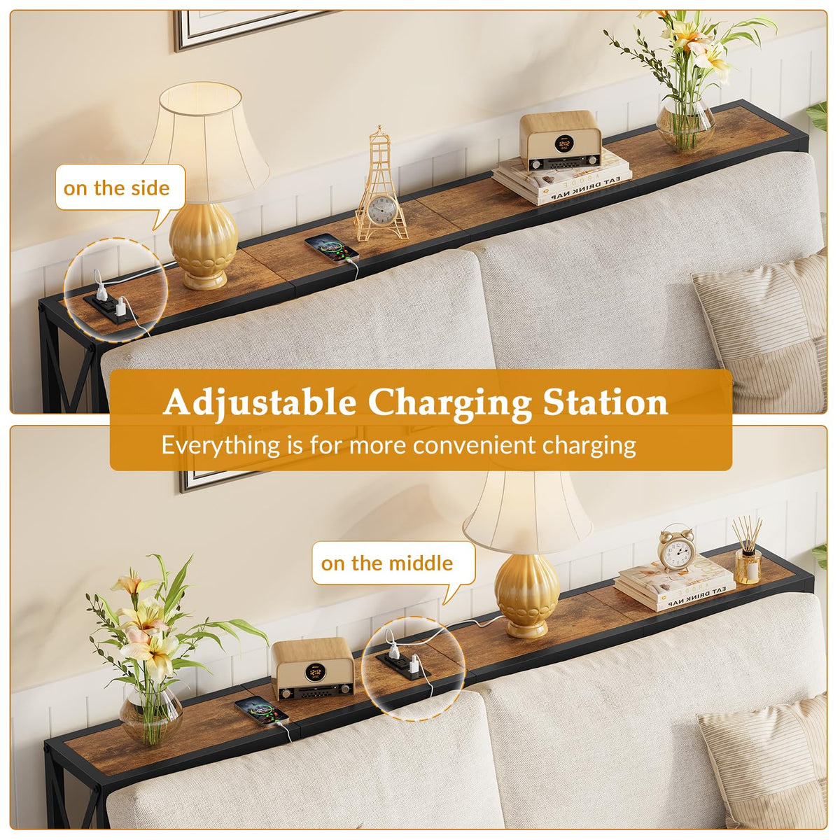 Narrow Console Table with Socket T843527