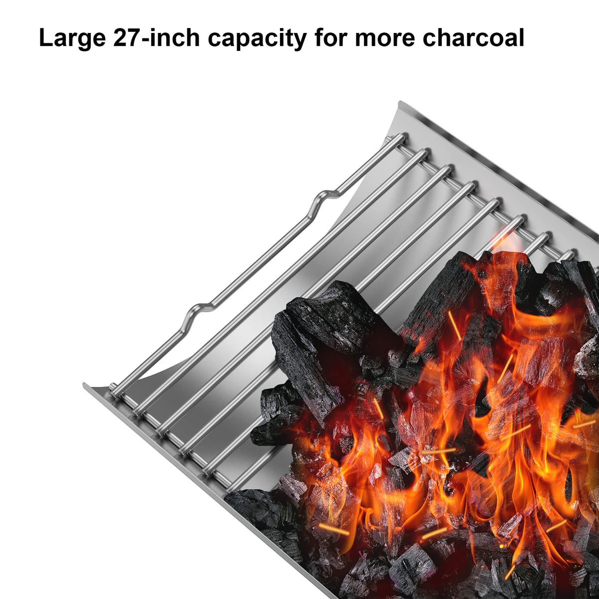 Stainless Steel 27 Inch Charcoal Ash Pan Replacement Parts L5464