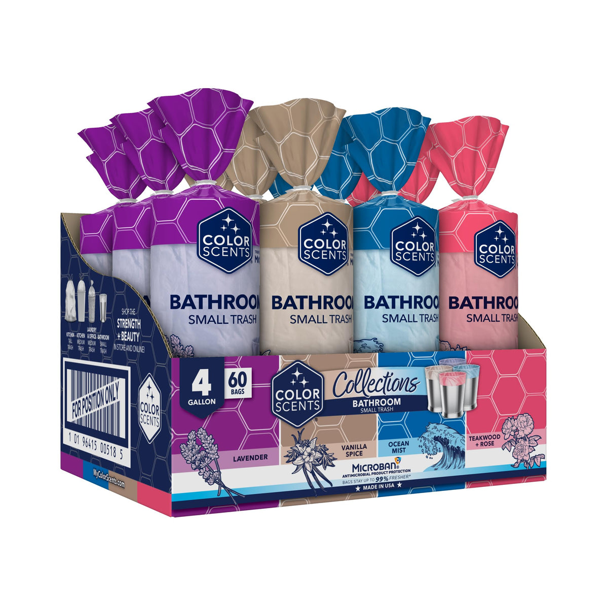 4 Gallon Drawstring Trash Bags 720 Bags V1853