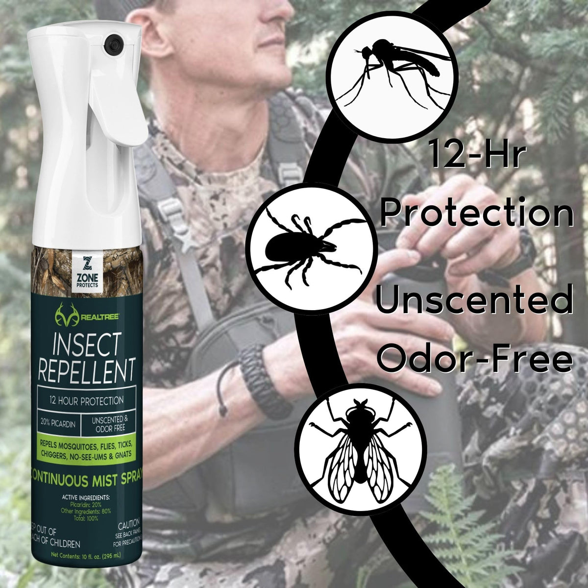 Picaridin Insect Repellent, DEET-Free, Two 4oz Bottles + 8oz Refill I988