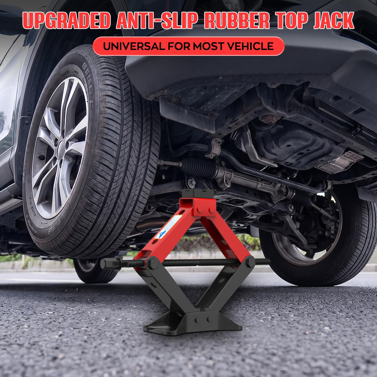 3 Ton Heavy Duty Scissor Jack Kit with Lug Wrench N480