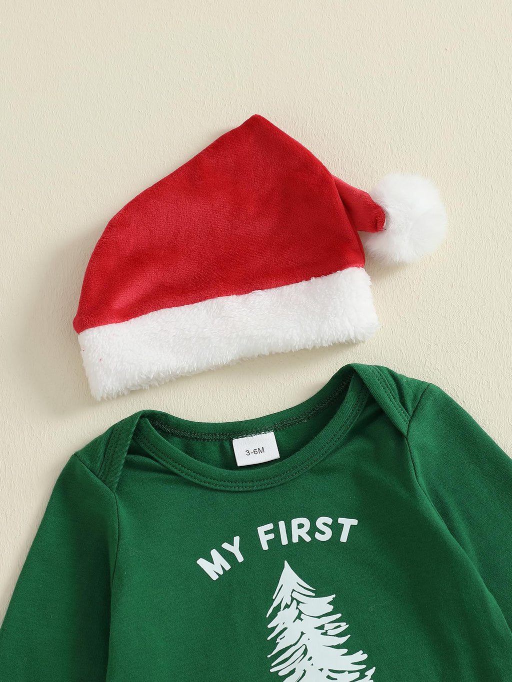 Christmas Baby Boy Outfit Newborn Romper Pant Headband H5208