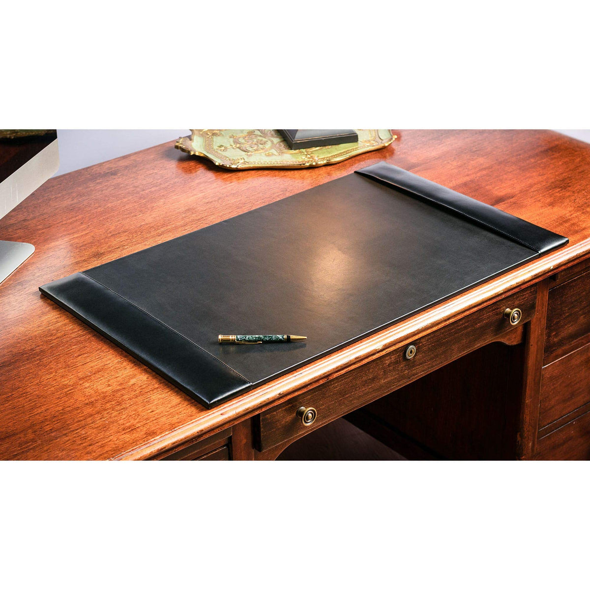 Black 8 Piece Bonded Leather Desk Set H250990