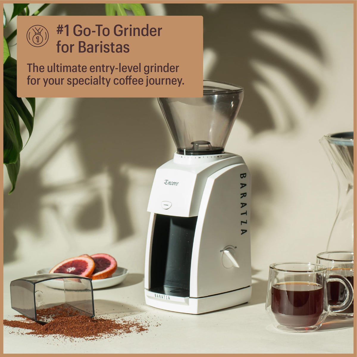White Coffee Grinder T595