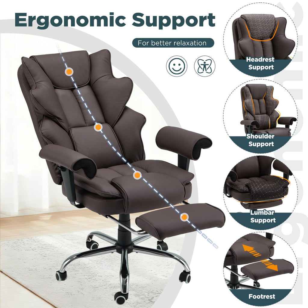Brown Ergonomic Office Chair G1360