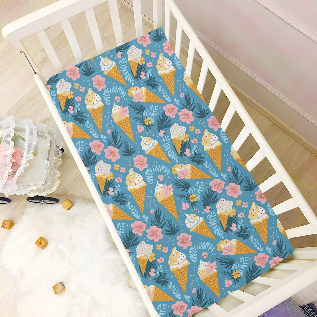 Soft Breathable Microfiber Fitted Crib Sheet Q5929