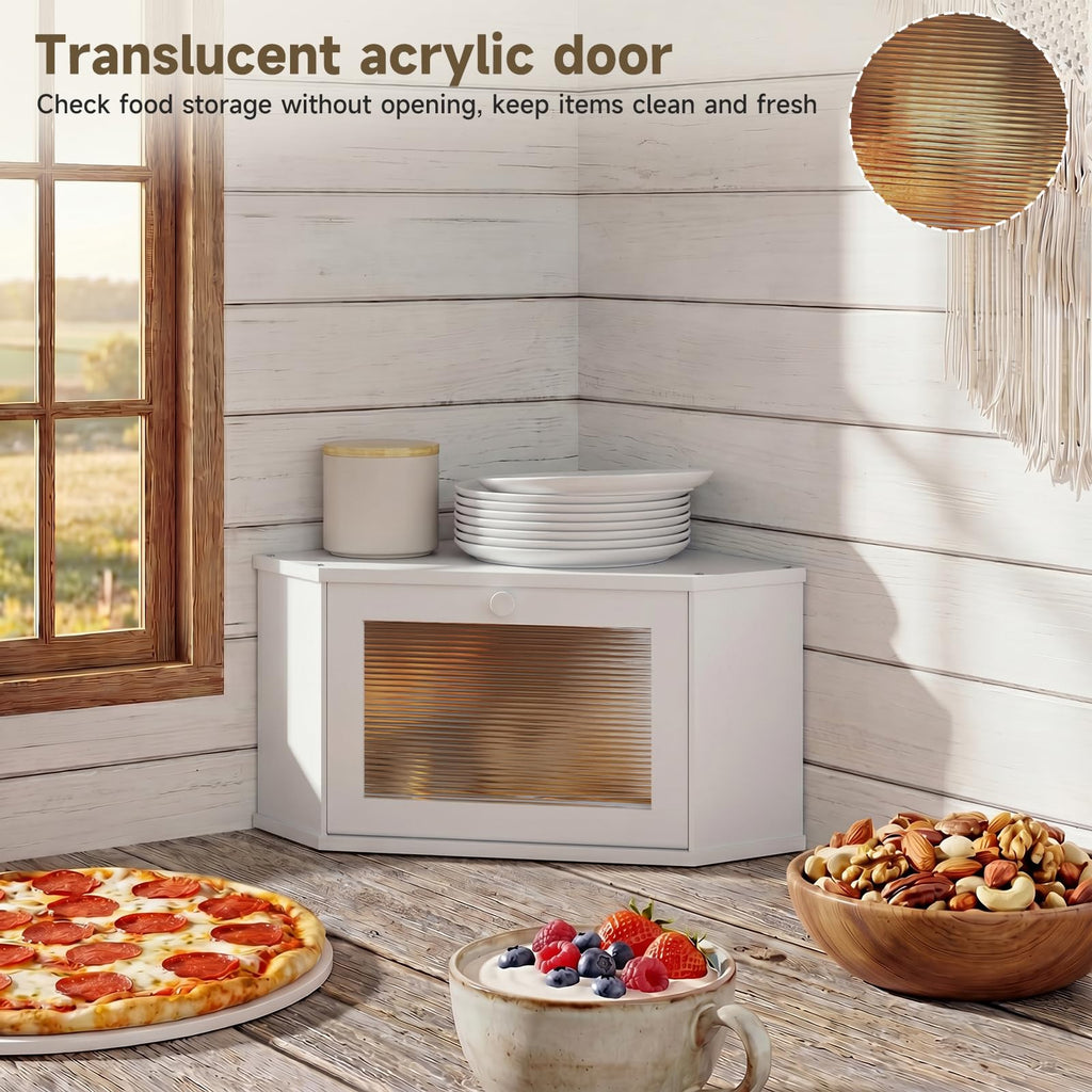White Medium Bread Box B6771