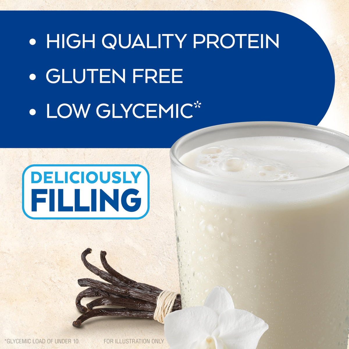 Dark Chocolate Vanilla Protein Shake, 15g Protein, 12 Count H59864