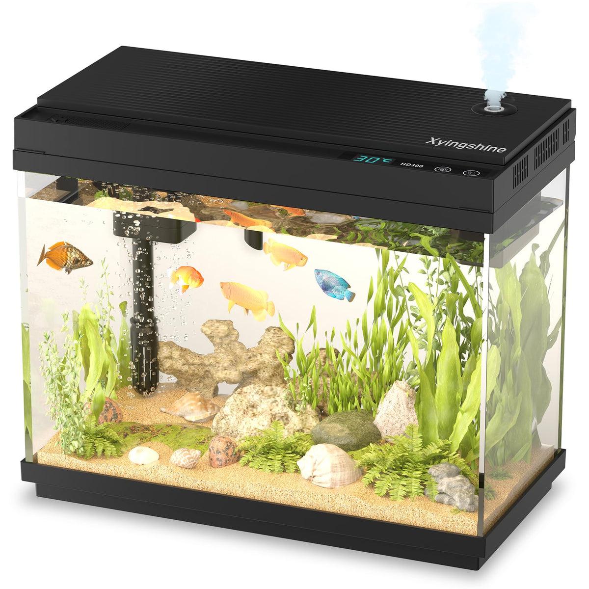 2.5 Gal Self-Cleaning Aquarium Starter Kit F777
