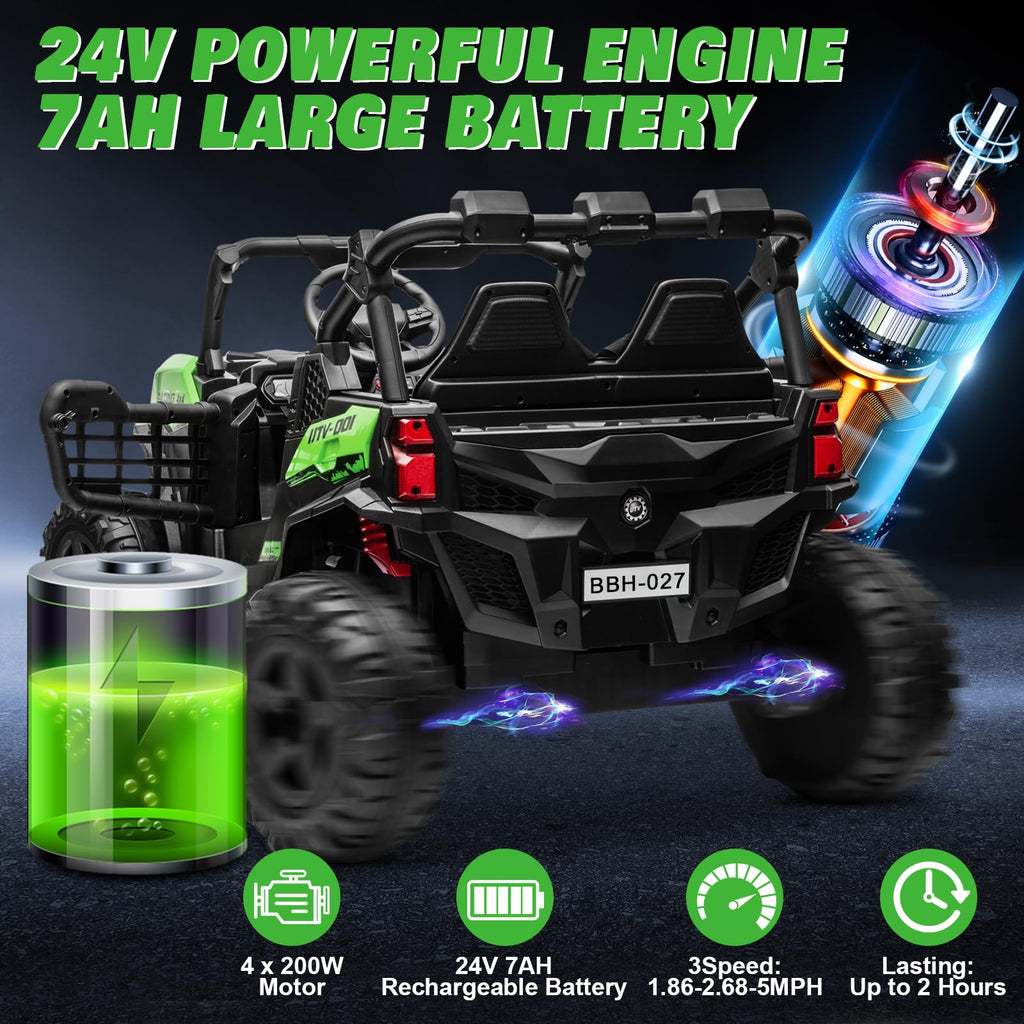 Green 2-Seater Ride On Car Truck B765436