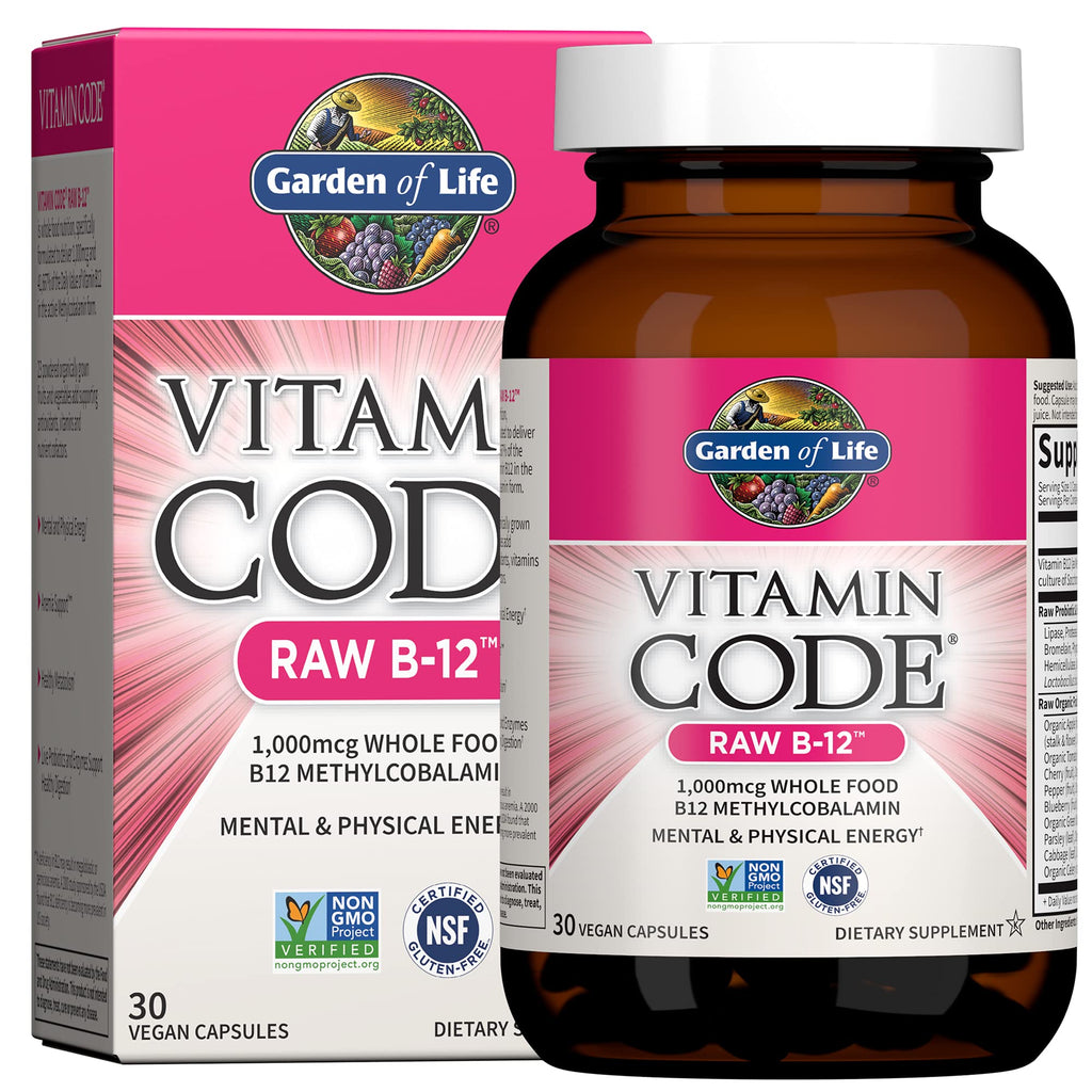 Vegan B-12 Methylcobalamin 30 Capsules V460