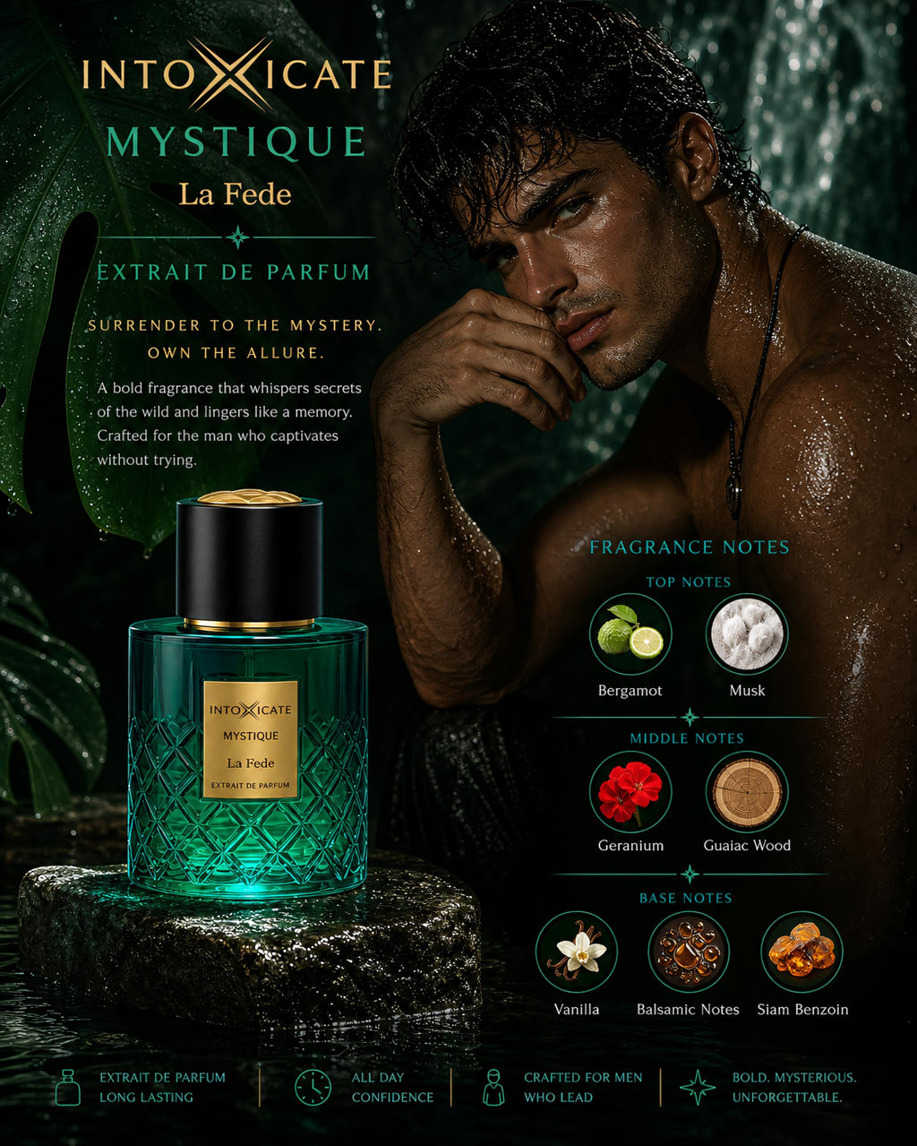 Fresh Woody Balsamic Vanilla Extrait de Parfum Spray 3.4 Ounce / 100ml R362