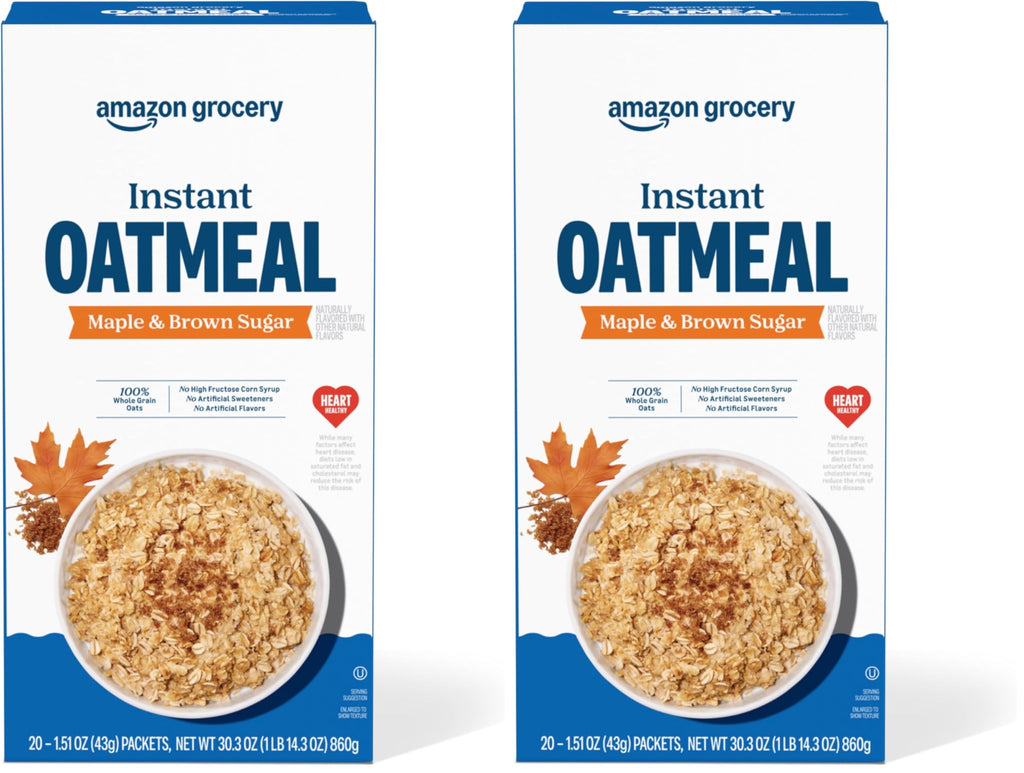 Maple & Brown Sugar Instant Oatmeal, 1.51 Oz, Pack of 40 W130565