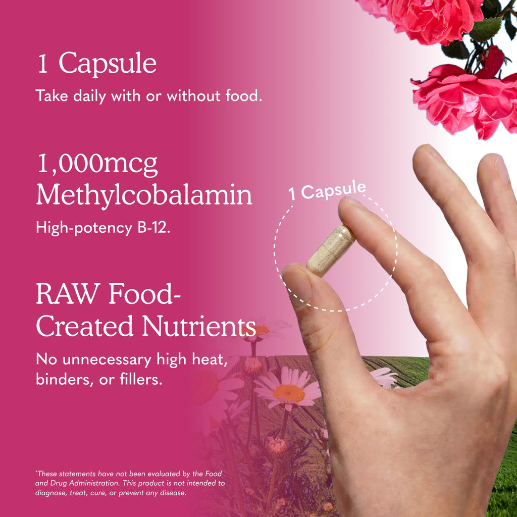 Vegan B-12 Methylcobalamin 30 Capsules V460