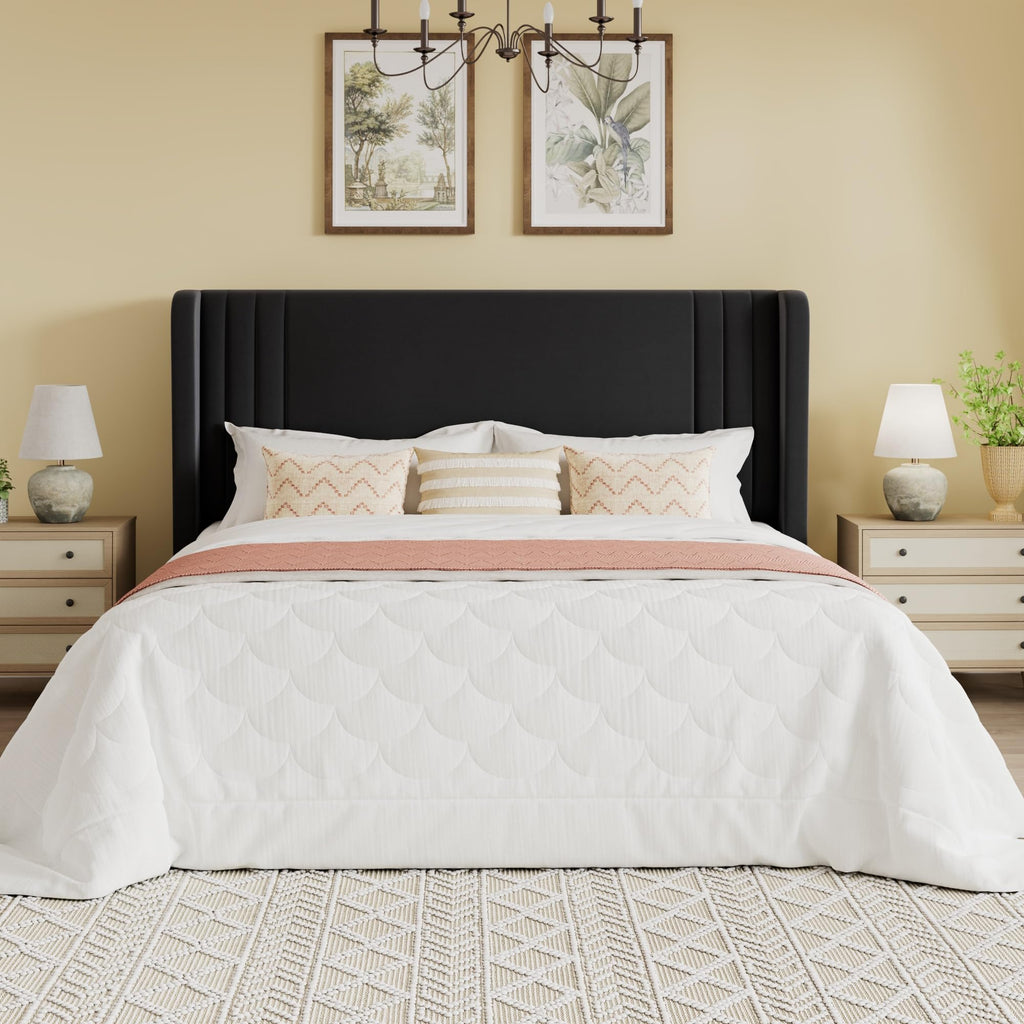 Queen Velvet Upholstered Bed Frame Q99709