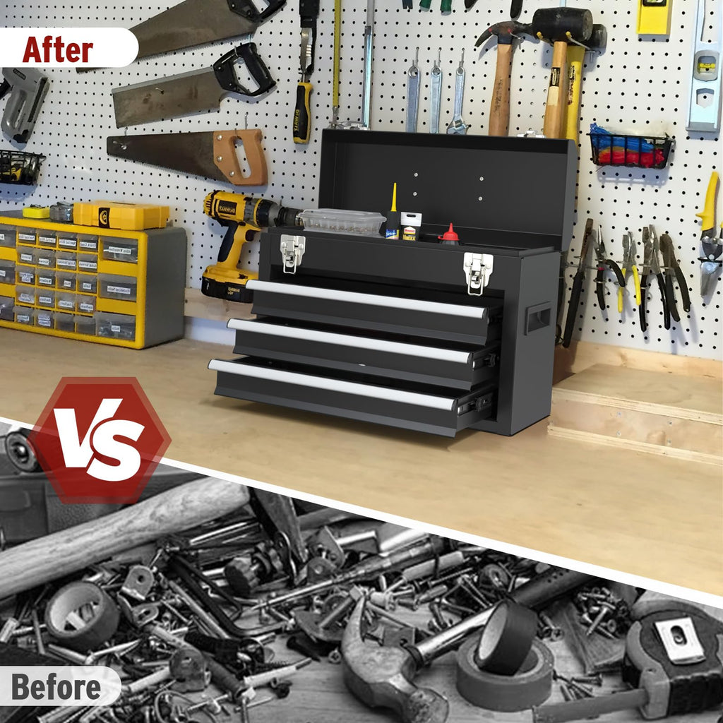 3 Drawer Steel Tool Box with Locking System H966