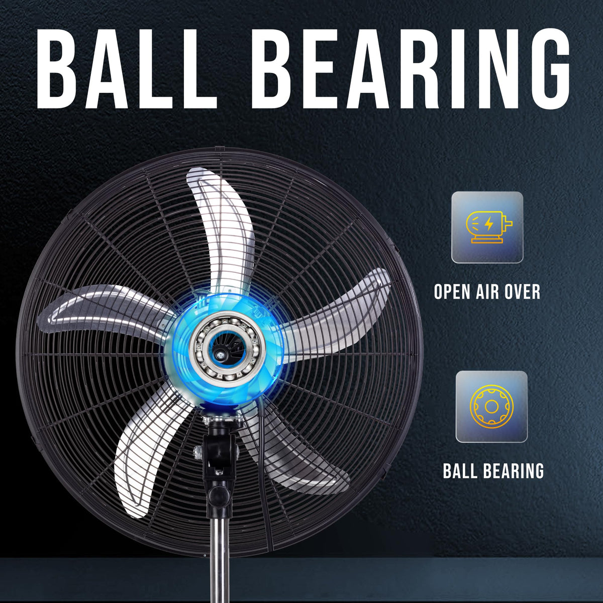20 Inch High Velocity Oscillating Metal Pedestal Fan C689