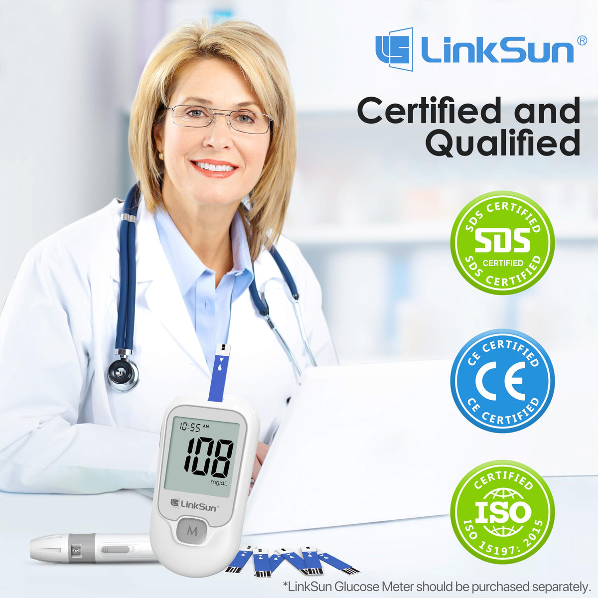 Blood Glucose Test Strips 100 E4788