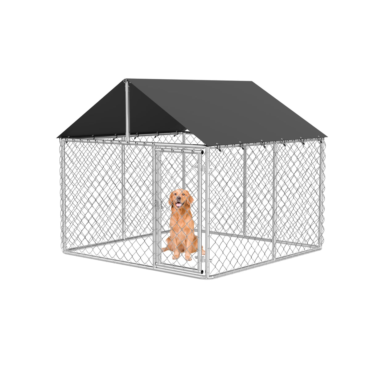 Heavy Duty Steel Dog Kennel with Secure Lock I98017