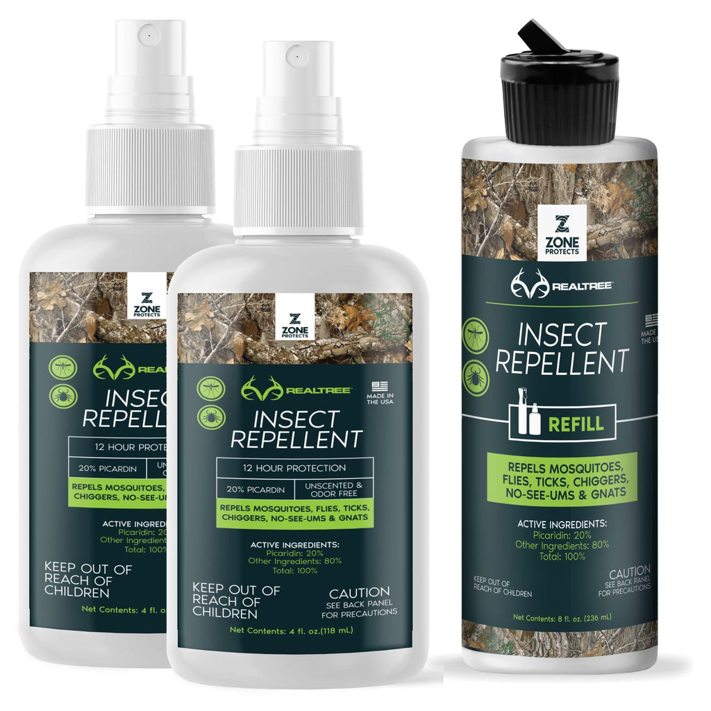 Picaridin Insect Repellent, DEET-Free, Two 4oz Bottles + 8oz Refill I988