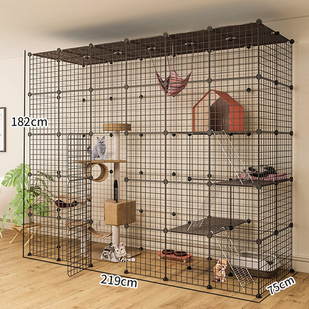Metal Wire Small Animal Cage 219 * 75 * 182cm I156808