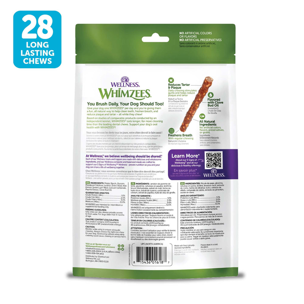 Natural Dog Dental Chews Small Size 14.81 oz 28 Count X292
