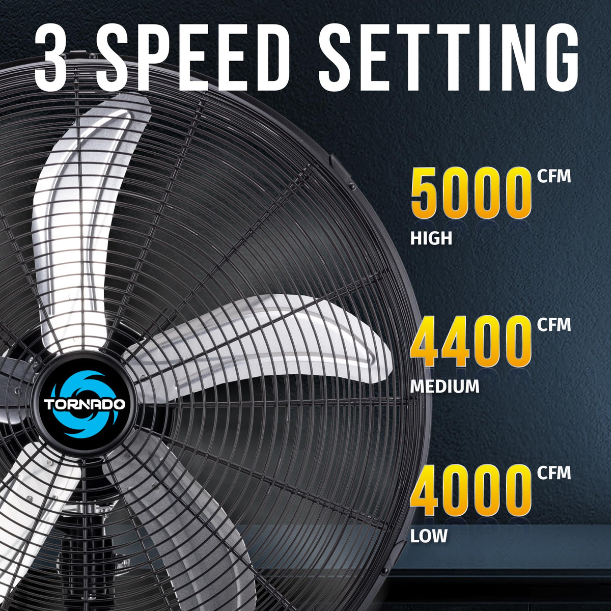 20 Inch High Velocity Oscillating Metal Pedestal Fan C689