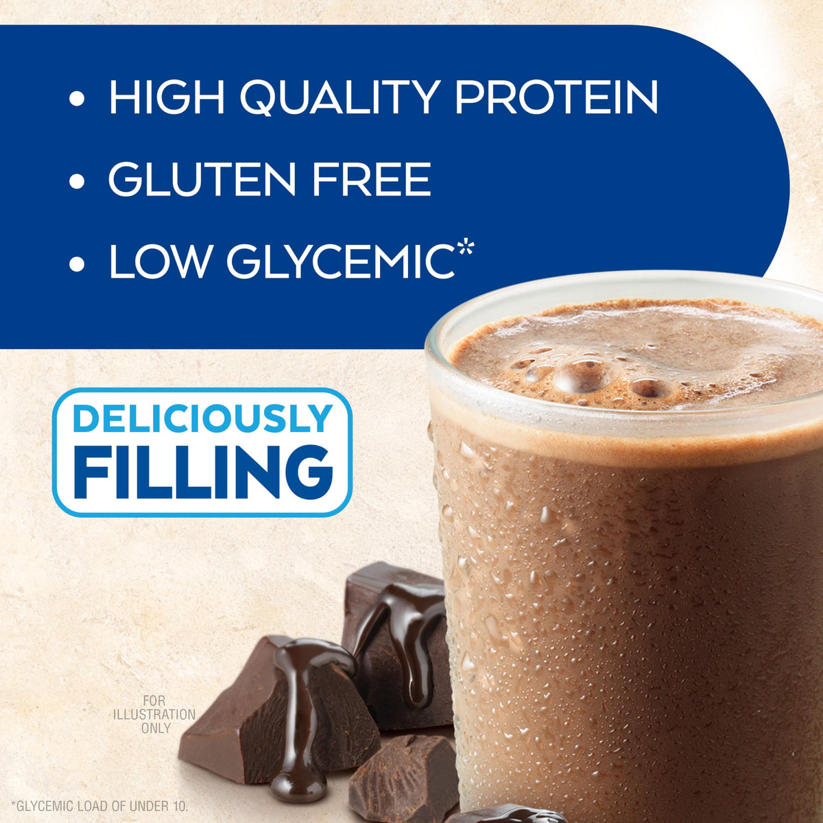 Dark Chocolate Vanilla Protein Shake, 15g Protein, 12 Count H59864