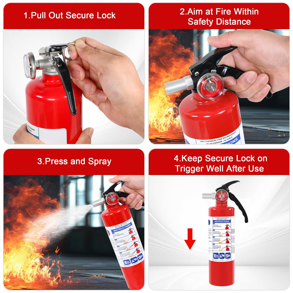 2.5lb ABC Dry Chemical Fire Extinguisher L8289