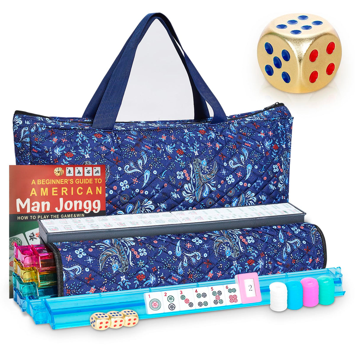 American Mahjong Game Set with 166 Tiles X608120