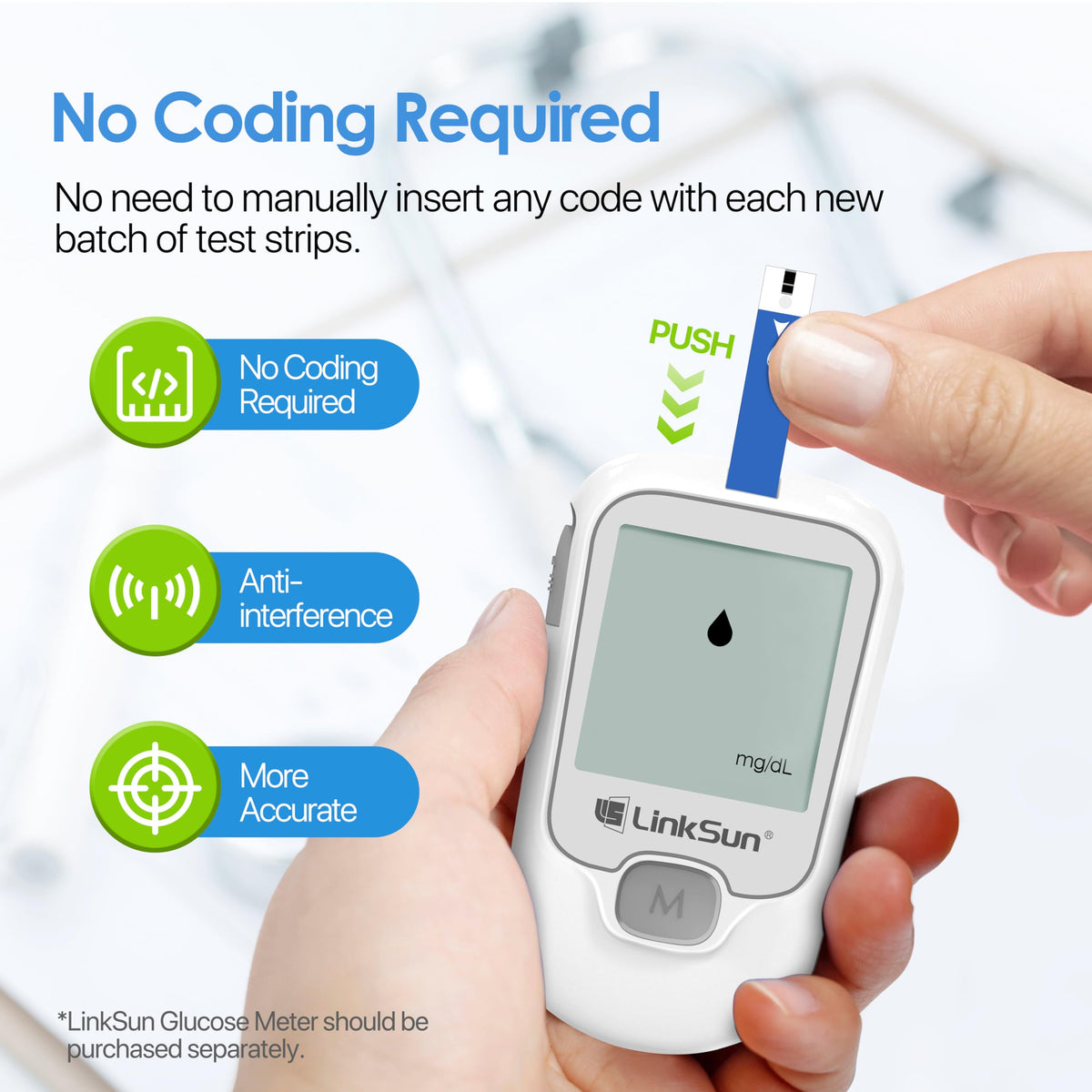 Blood Glucose Test Strips 100 E4788
