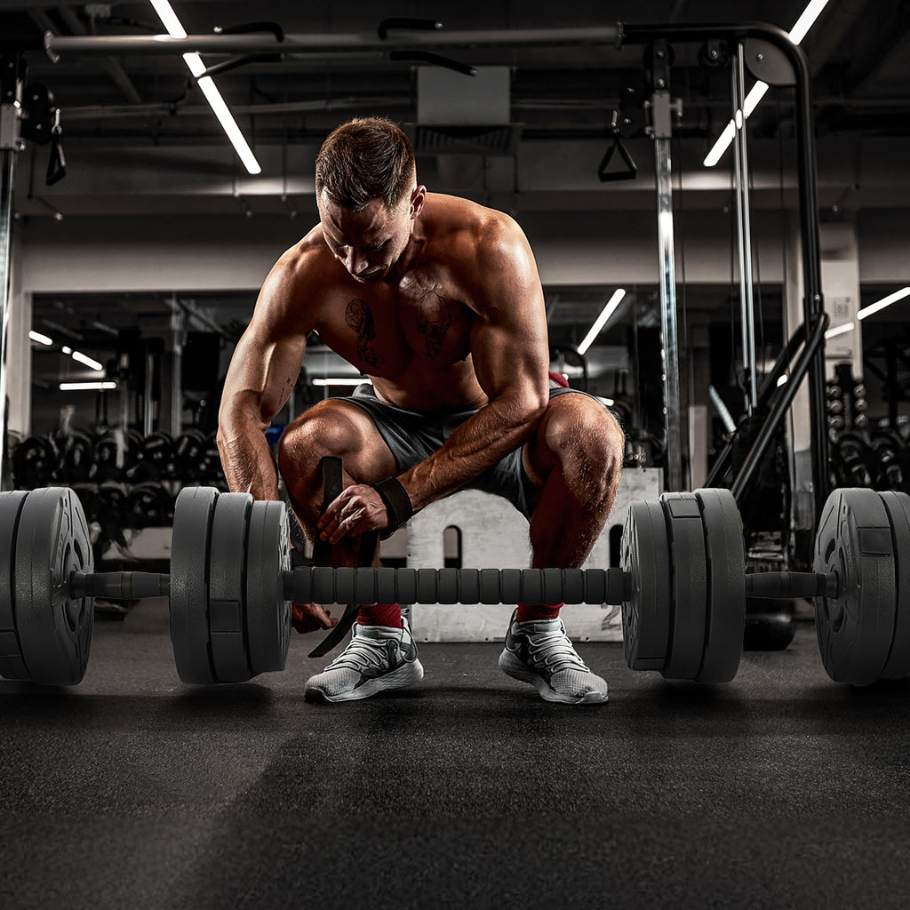 Adjustable Dumbbell Set 60 Lbs Black G423815