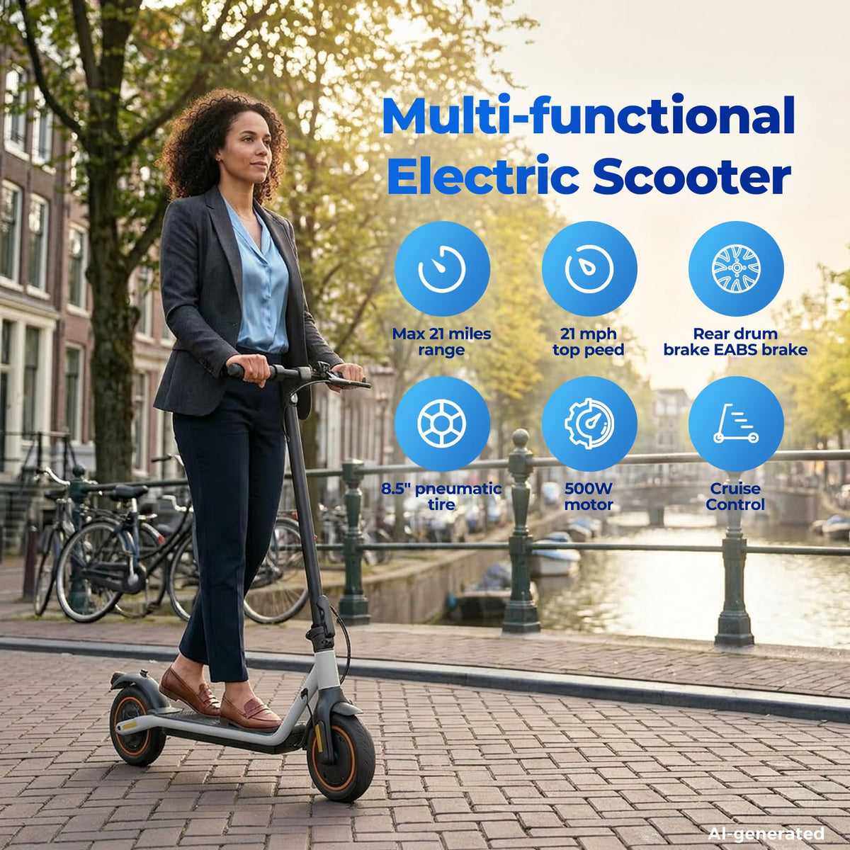 1000W Electric Scooter 28 Miles 25 MPH Q119