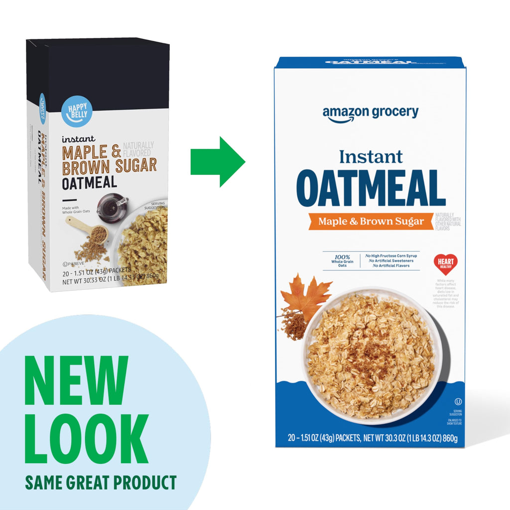 Maple & Brown Sugar Instant Oatmeal, 1.51 Oz, Pack of 40 W130565