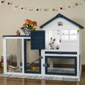 Indoor Outdoor Rabbit Cage with Weatherproof Roof G38342