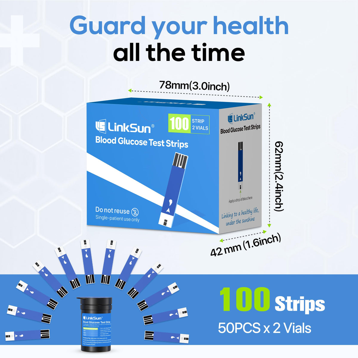 Blood Glucose Test Strips 100 E4788