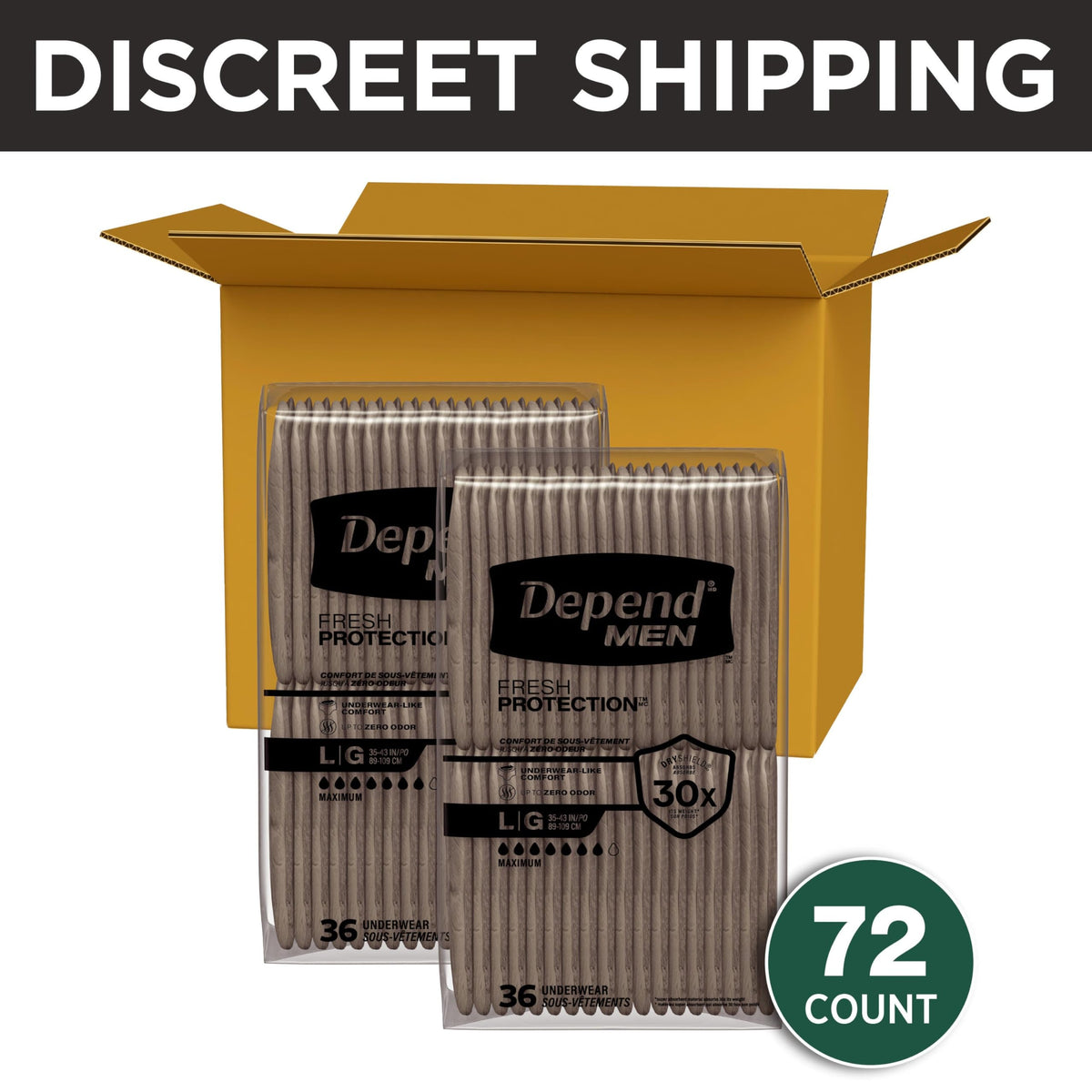 Large 72 Count Adult Diapers F73266