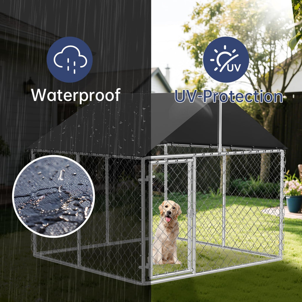 Heavy Duty Steel Dog Kennel with Secure Lock I98017